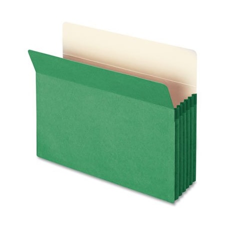Smead Smead, COLORED FILE POCKETS, 5.25in EXPANSION, LETTER SIZE, GREEN 73236